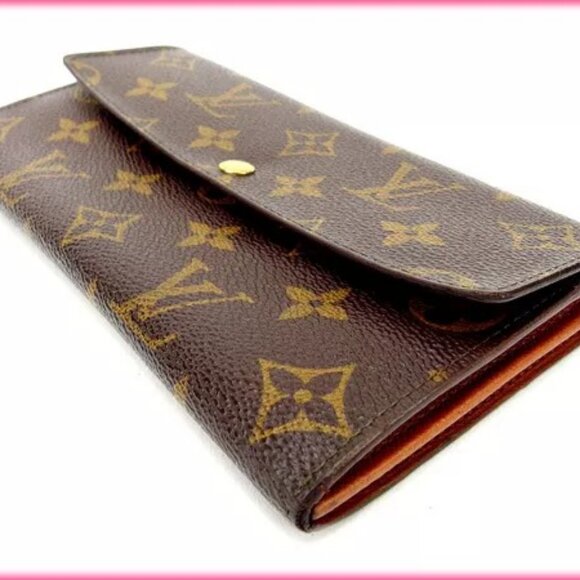 Louis Vuitton Wallet Purse Long Wallet Monogram Brown Woman Authentic - Picture 9 of 9
